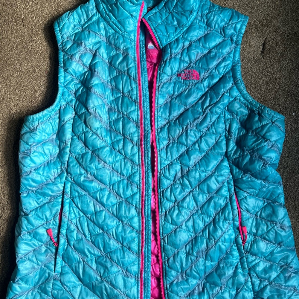 The North Face Turquoise Quilted Jacket